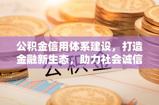 卓溪公积金信用体系建设，打造金融新生态，助力社会诚信发展