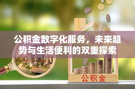 卓溪公积金数字化服务，未来趋势与生活便利的双重探索