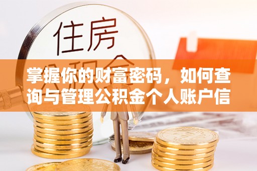 卓溪掌握你的财富密码，如何查询与管理公积金个人账户信息