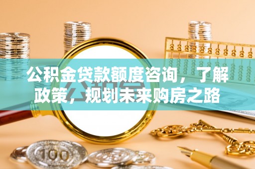 卓溪公积金贷款额度咨询，了解政策，规划未来购房之路